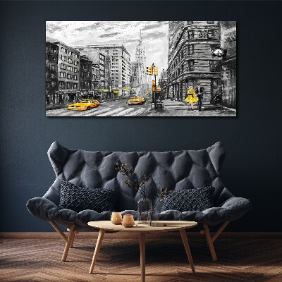 Obraz Canvas Newyorská ulica v žltých taxíkoch