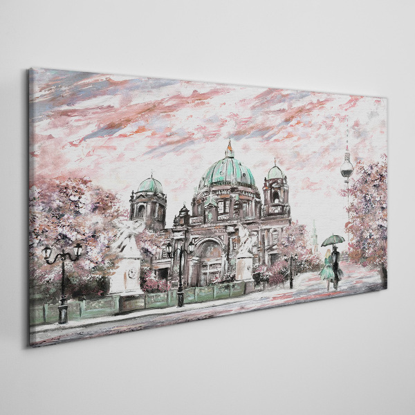 Obraz Canvas Berlínska architektúra v jarných farbách