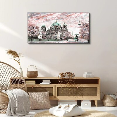 Obraz Canvas Berlínska architektúra v jarných farbách