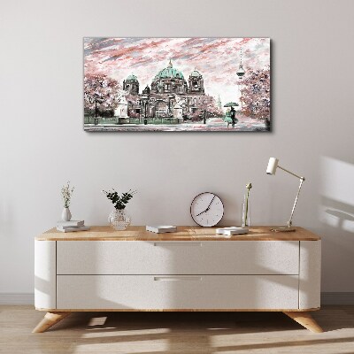 Obraz Canvas Berlínska architektúra v jarných farbách
