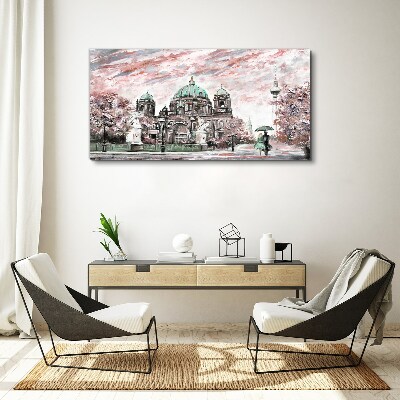 Obraz Canvas Berlínska architektúra v jarných farbách