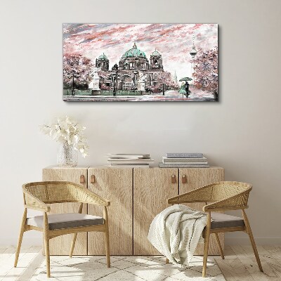 Obraz Canvas Berlínska architektúra v jarných farbách