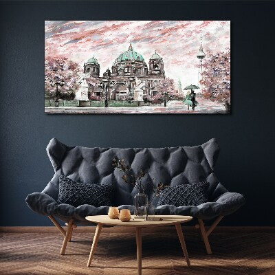 Obraz Canvas Berlínska architektúra v jarných farbách