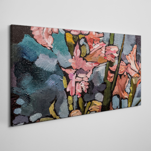 Obraz Canvas Kvetinová krajina v odtieňoch ružovej