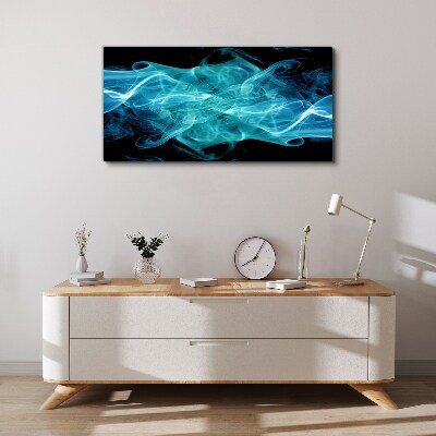 Obraz Canvas Vlna modrého dymu