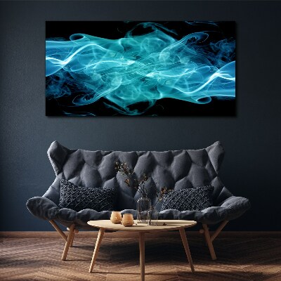 Obraz Canvas Vlna modrého dymu