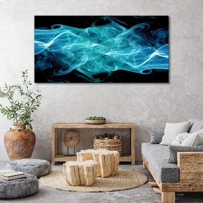 Obraz Canvas Vlna modrého dymu