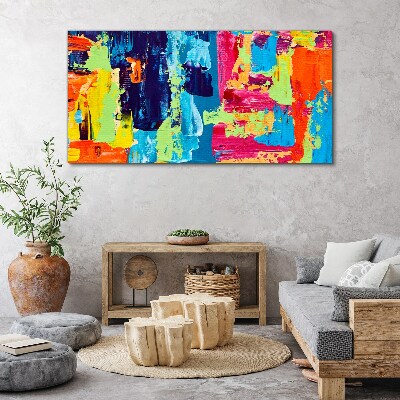 Obraz Canvas Farebná abstrakcia na skle