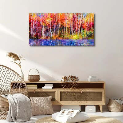 Obraz Canvas Farby jesene pri jazere