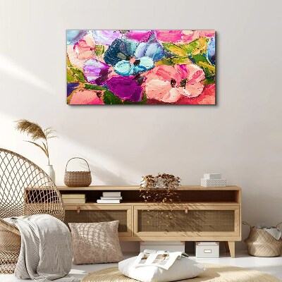 Obraz Canvas Kvetinová vlna farieb