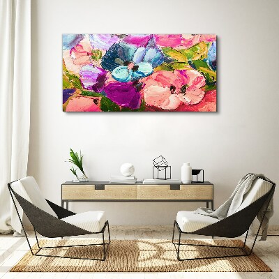 Obraz Canvas Kvetinová vlna farieb