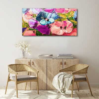 Obraz Canvas Kvetinová vlna farieb