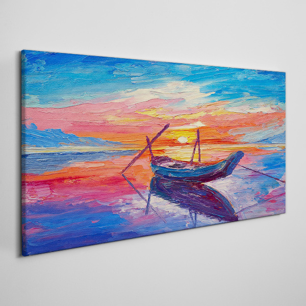 Obraz Canvas Západ slnka nad pokojnou vodou