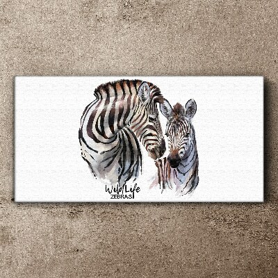 Obraz Canvas Zebra vo voľnej prírode