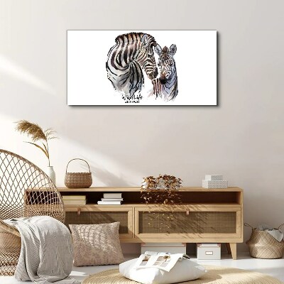 Obraz Canvas Zebra vo voľnej prírode
