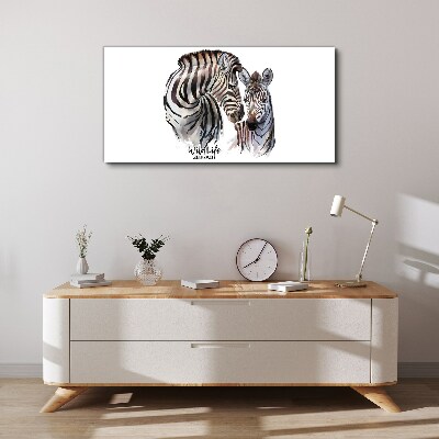 Obraz Canvas Zebra vo voľnej prírode