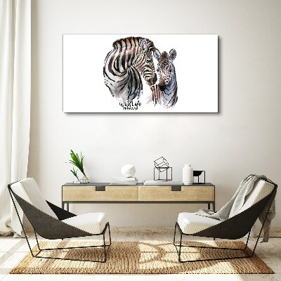 Obraz Canvas Zebra vo voľnej prírode