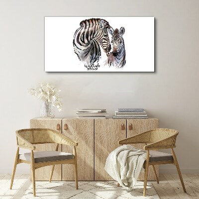 Obraz Canvas Zebra vo voľnej prírode