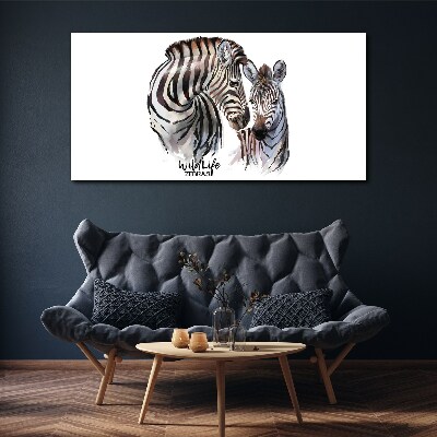 Obraz Canvas Zebra vo voľnej prírode