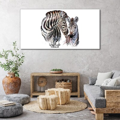 Obraz Canvas Zebra vo voľnej prírode