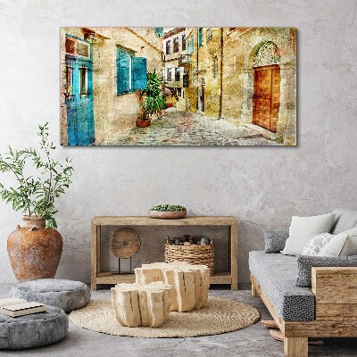 Obraz canvas Očarujúce uličky v pastelových farbách
