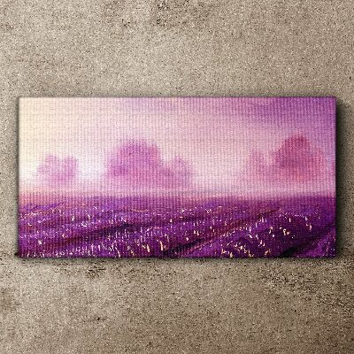Obraz Canvas Fialová krajina ráno