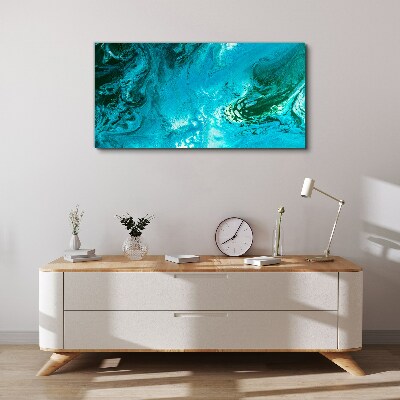 Obraz canvas Vlny oceánu v modrej farbe