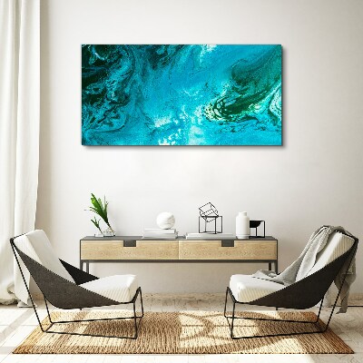 Obraz canvas Vlny oceánu v modrej farbe