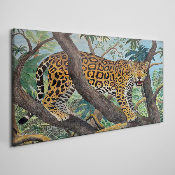 Obraz canvas Jaguár v tropickom lese