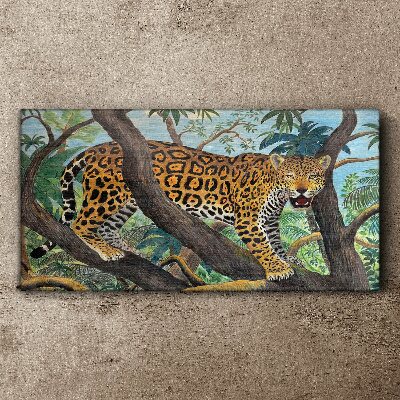 Obraz canvas Jaguár v tropickom lese
