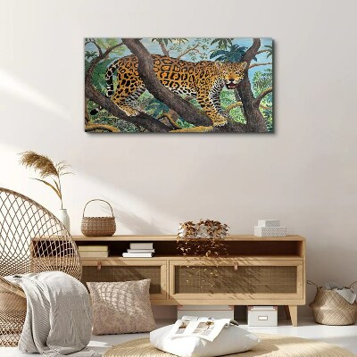 Obraz canvas Jaguár v tropickom lese