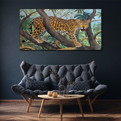 Obraz canvas Jaguár v tropickom lese