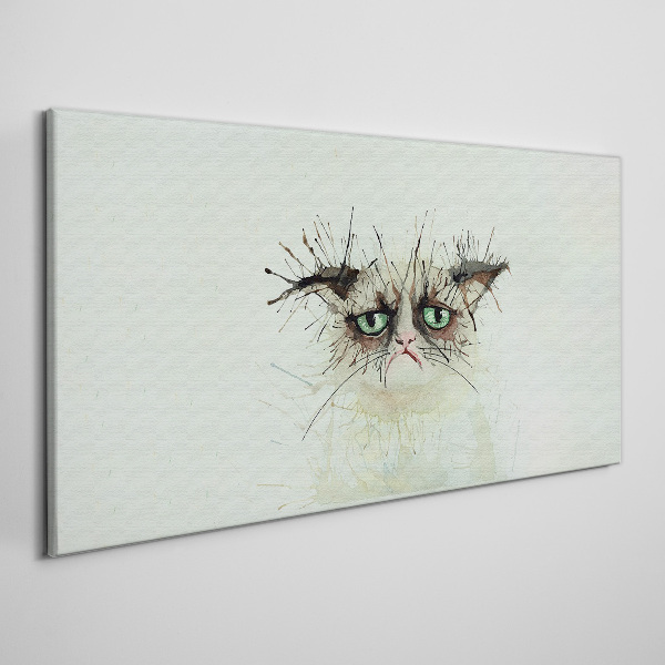 Obraz Canvas Smutná mačka so zelenými očami