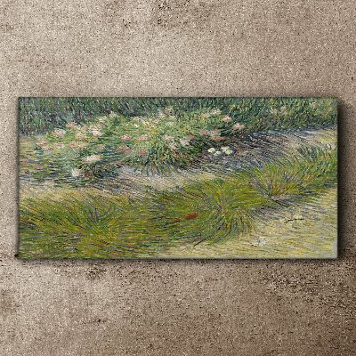 Obraz canvas Abstrakcie lesné trávy