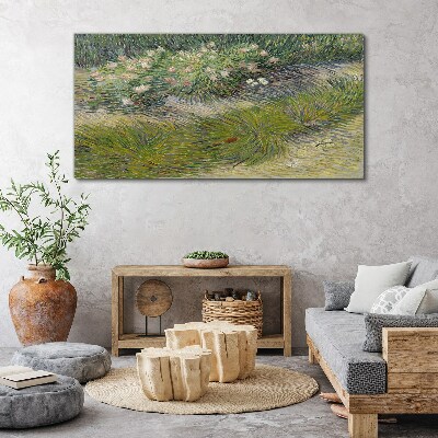 Obraz canvas Kvety v tráve