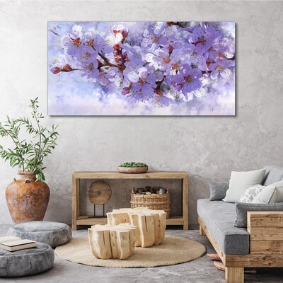 Obraz Canvas Kvetinové potešenie v odtieňoch fialovej