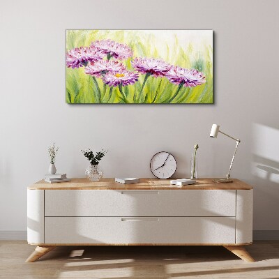Obraz canvas Kvety rastlín trávy