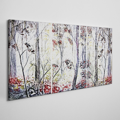 Obraz canvas Lesná hmla