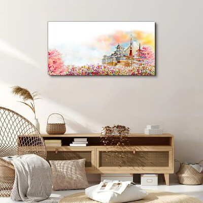 Obraz canvas Japonská jarná krajina