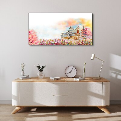 Obraz canvas Japonská jarná krajina
