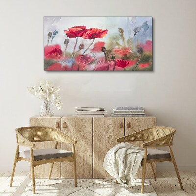 Obraz Canvas Kvetinové sny v pastelových odtieňoch