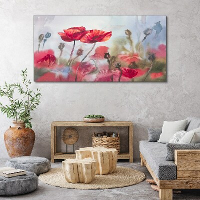 Obraz Canvas kvety maľovanie