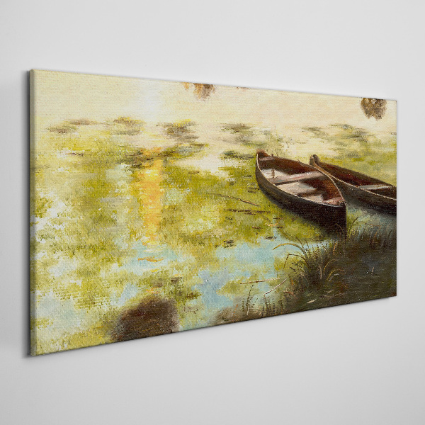 Obraz Canvas Tiché ráno pri jazere