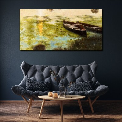 Obraz Canvas Moderná loď vody