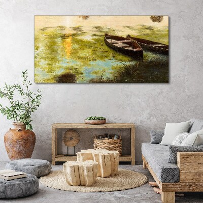 Obraz Canvas Tiché ráno pri jazere
