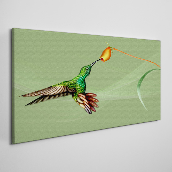 Obraz canvas Kolibrík na kvete