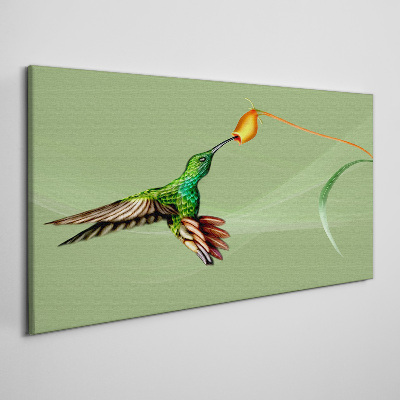 Obraz canvas Kolibrík na kvete