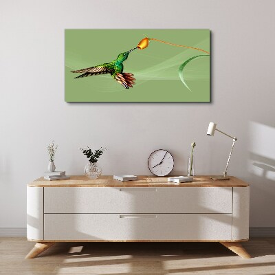 Obraz canvas Kolibrík na kvete