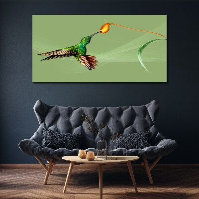 Obraz canvas Kolibrík na kvete