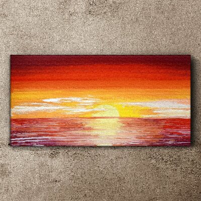 Obraz canvas More západ slnka mraky